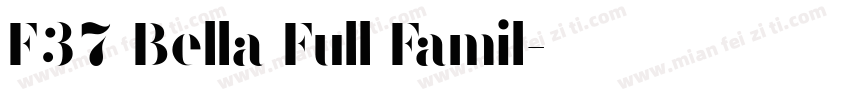F37 Bella Full Famil字体转换